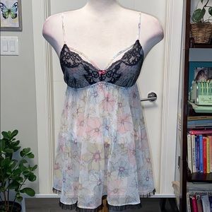 Victoria’s Secret Lace & Floral Chemise